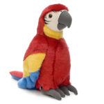 Красный попугай WWF